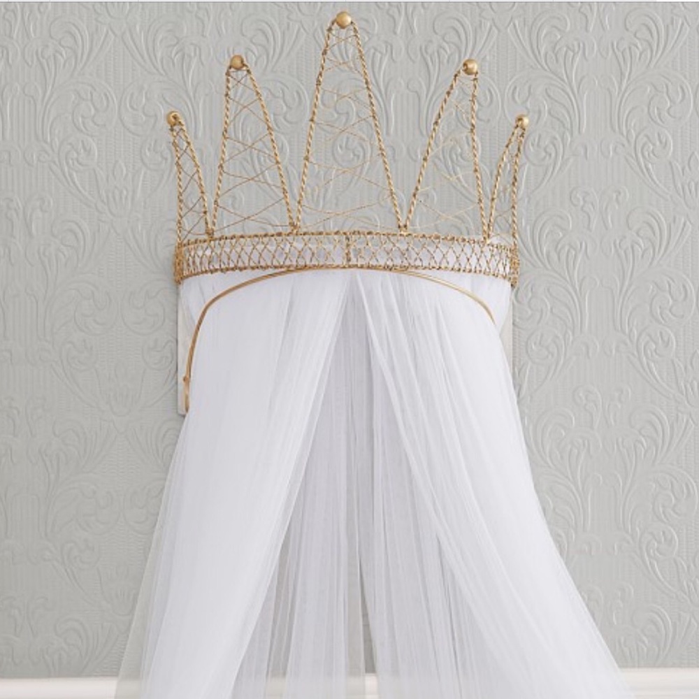 Pottery Barn Kids Crown Canopy Frame and Sheers